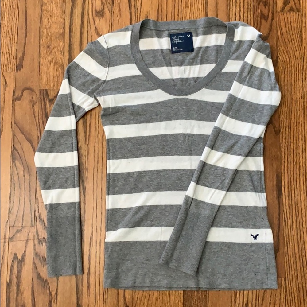 American Eagle Striped Sweater